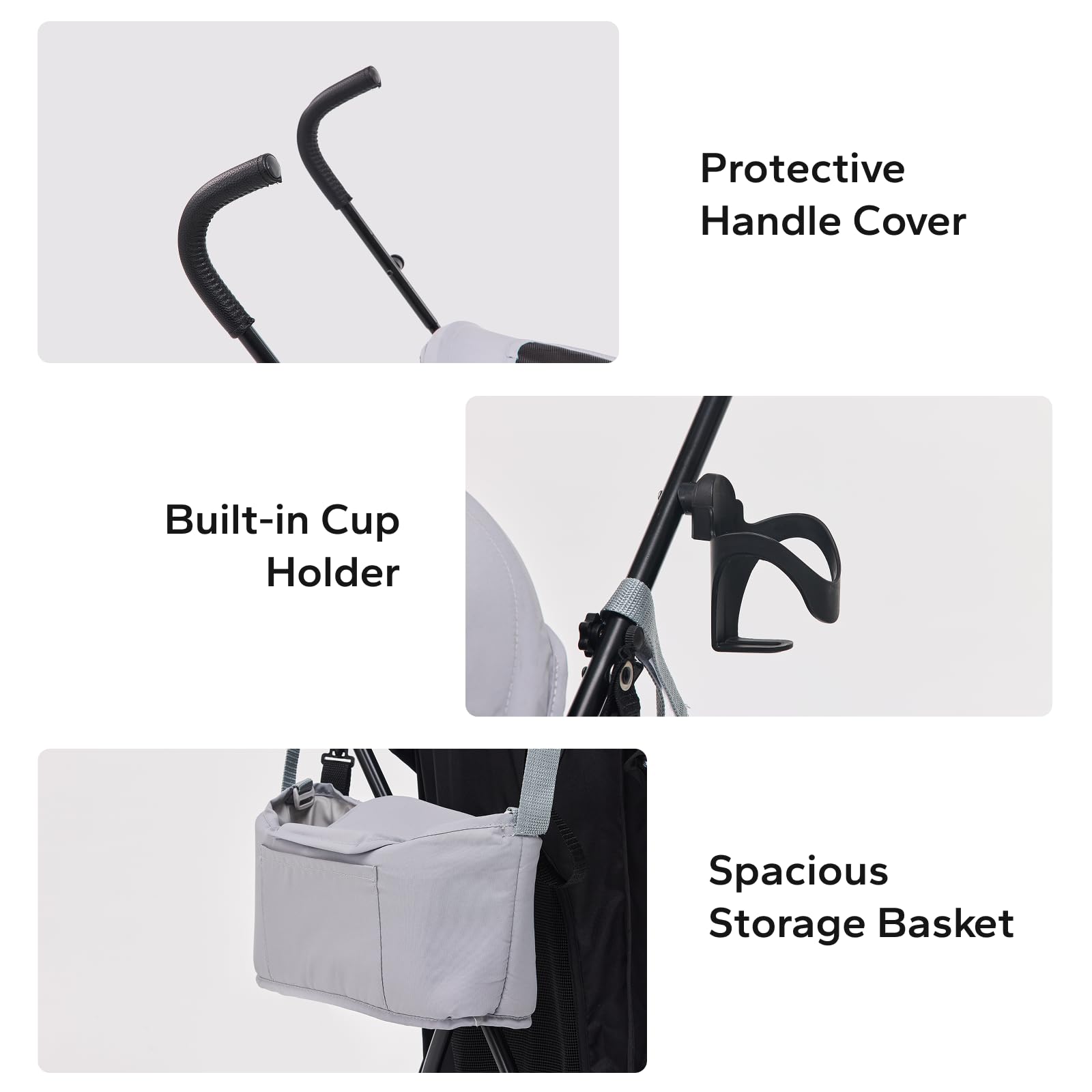 TerraPede adjustable sun canopy shields pet from sun and wind.
