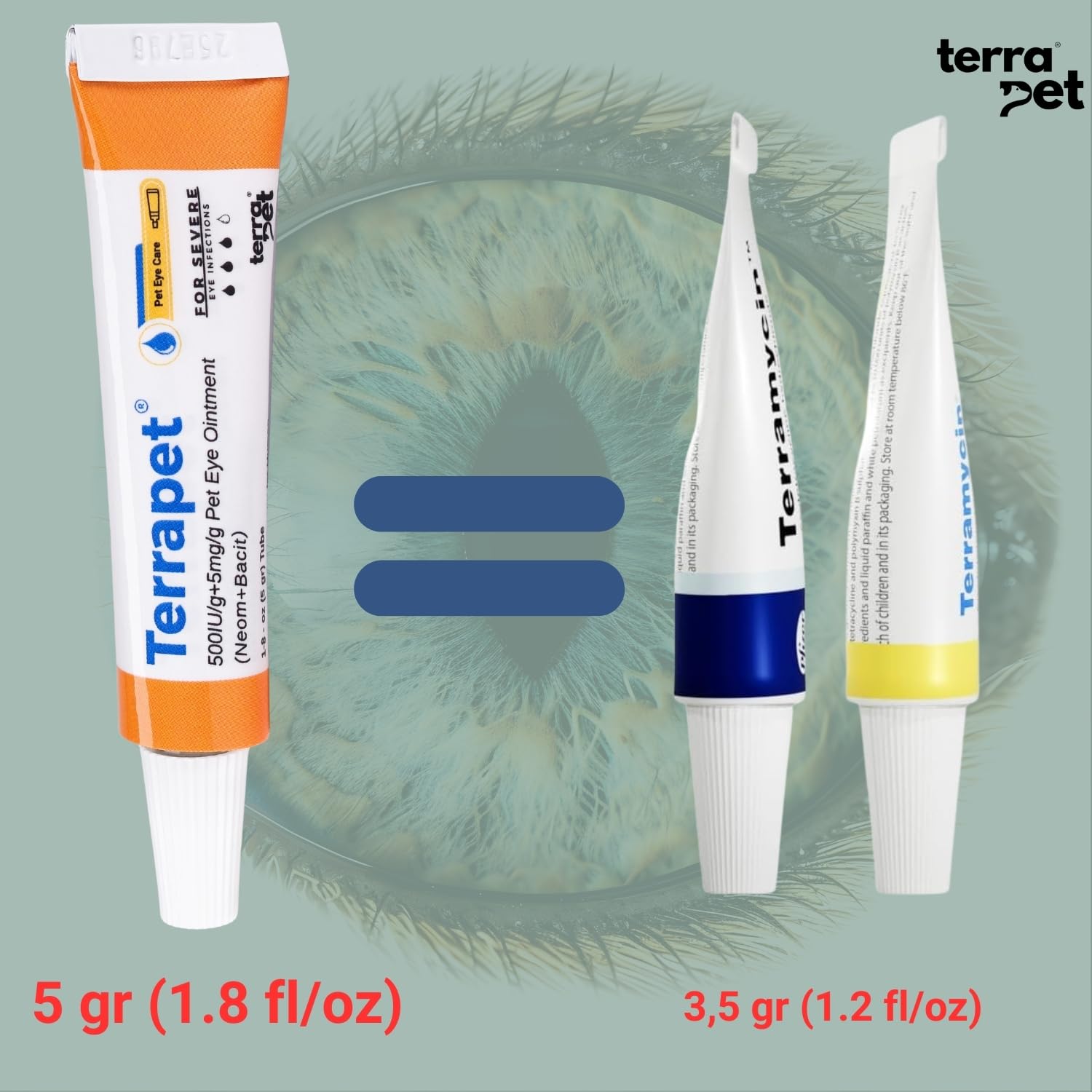 Terrapet contains a 5 g tube, compact for travel