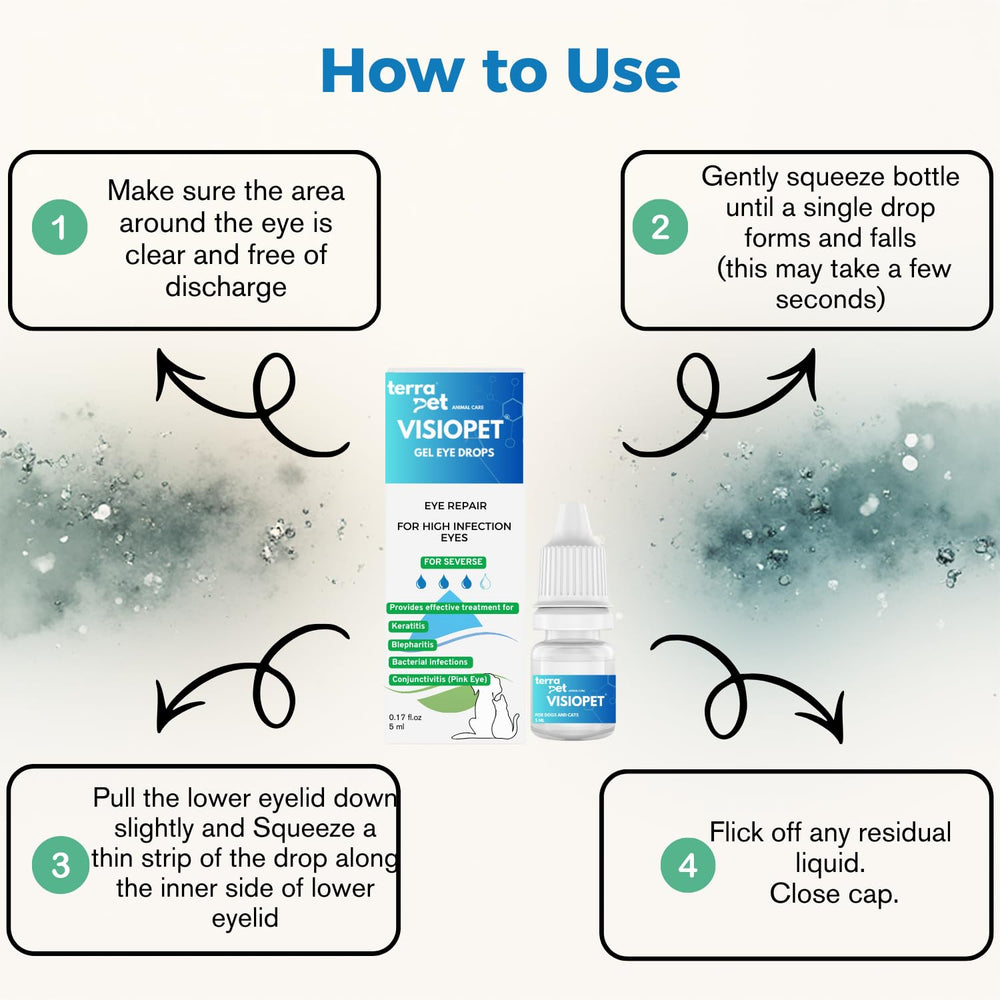 Daily eye cleaning for indoor or outdoor pet use.