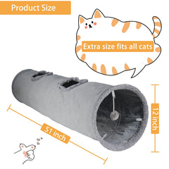Terunat Cat Tunnel Crinkle inner sound stimulates curiosity during sessions.