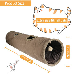 Terunat cat tunnel inner crinkle sound attracts curious cats