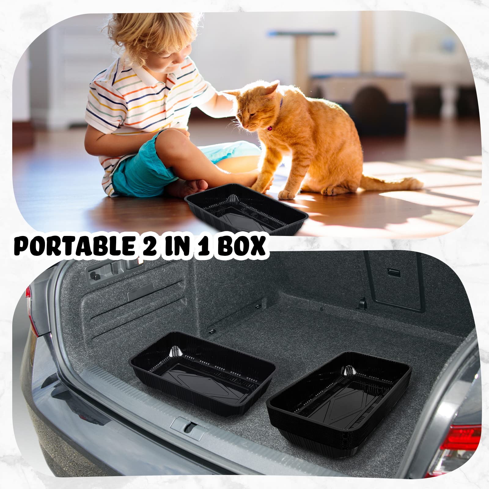 Tessco for you 30-pack disposable trays suitable for households with multiple pets.