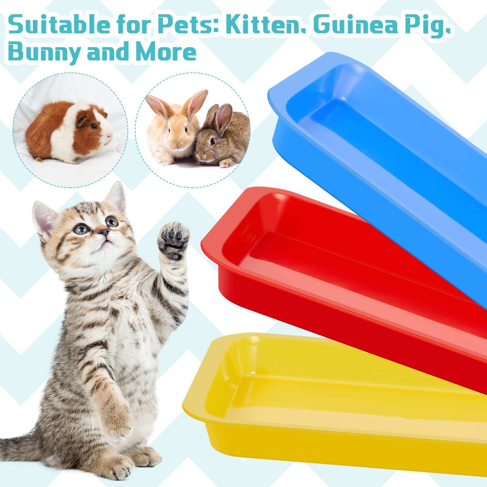 Tessco for you kitten litter box in red, simple clean design for easy maintenance