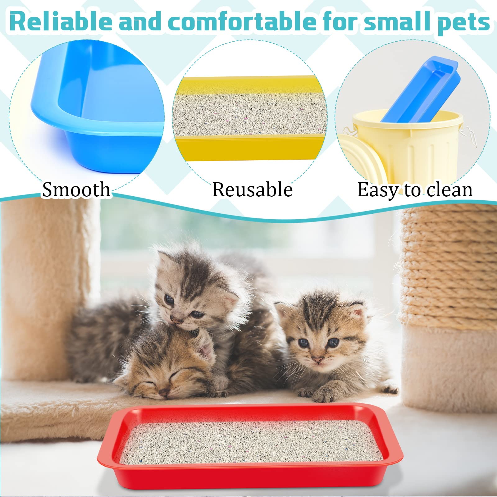 Tessco for you travel-friendly litter box, perfect for trips with small pets