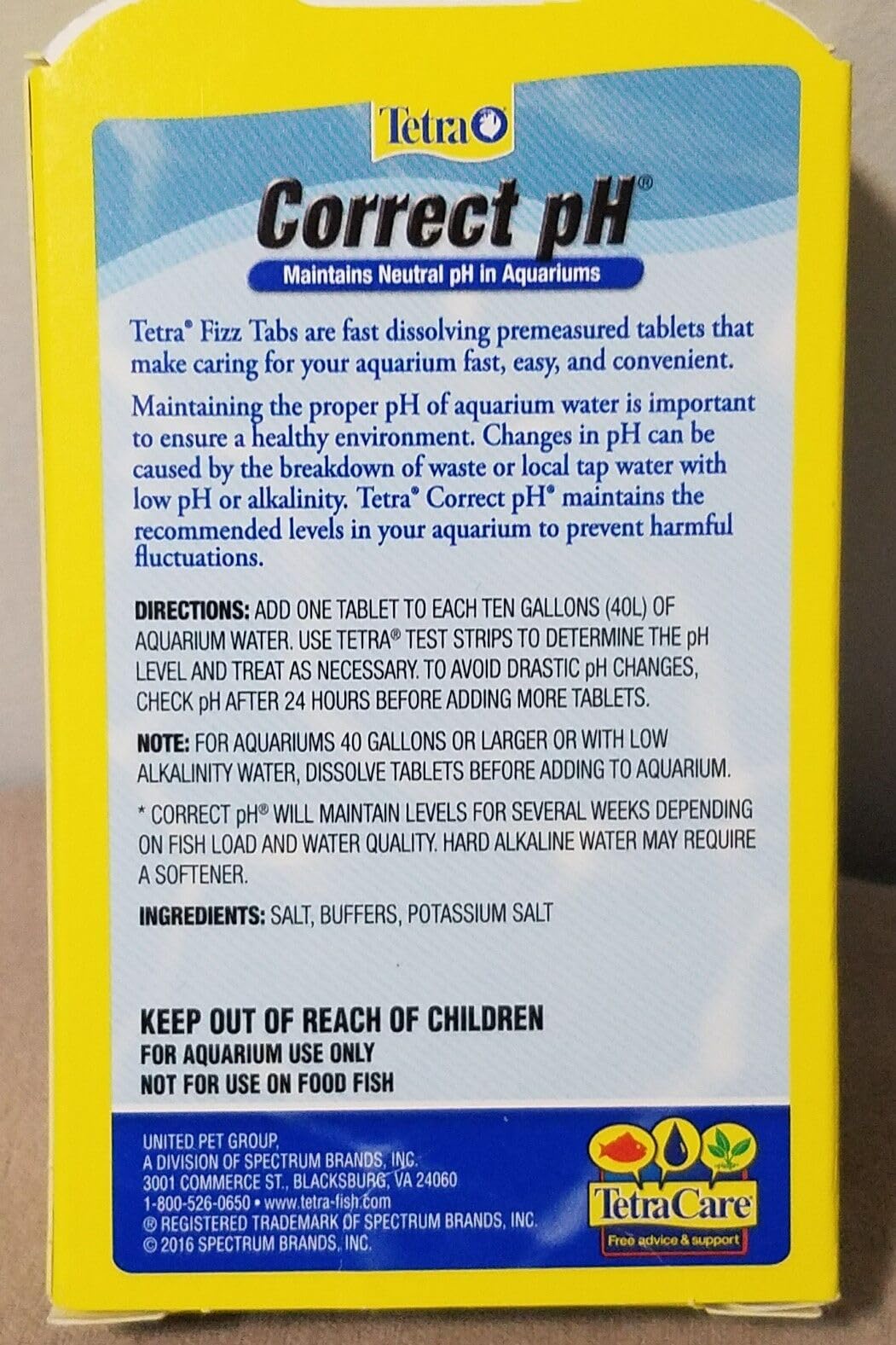 Tablets inside bottle emphasizing easy dosing for aquarium pH control