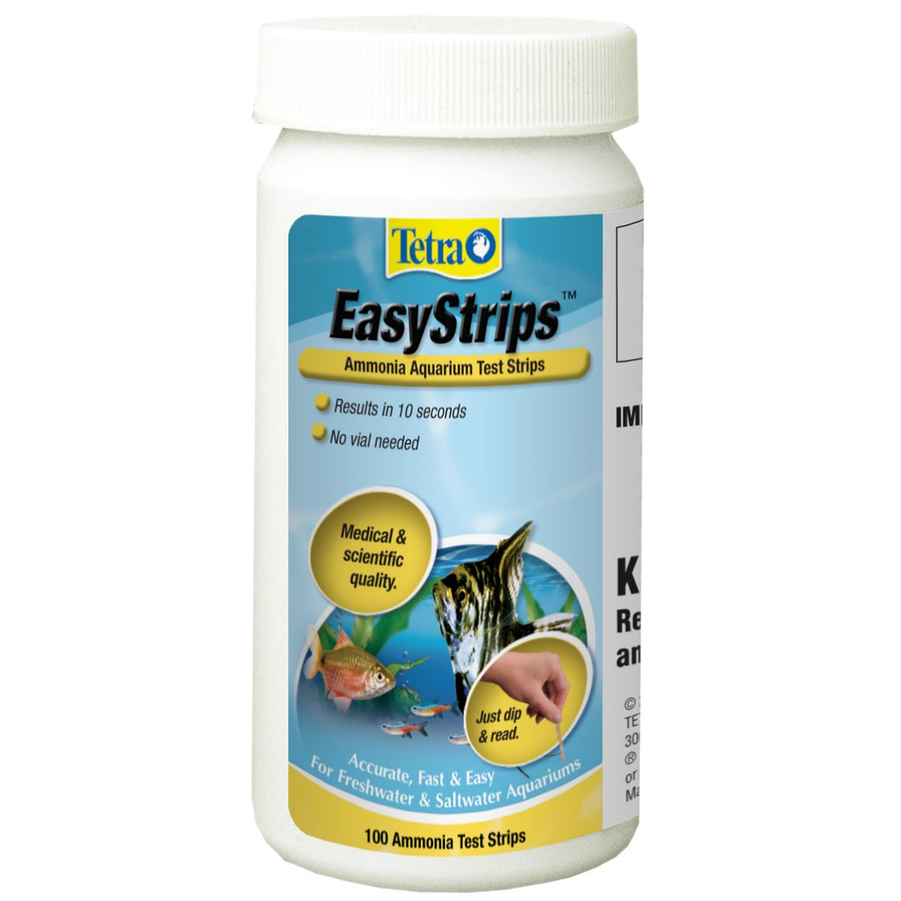Tetra EasyStrips ammonia test strip dip for quick aquarium ammonia check