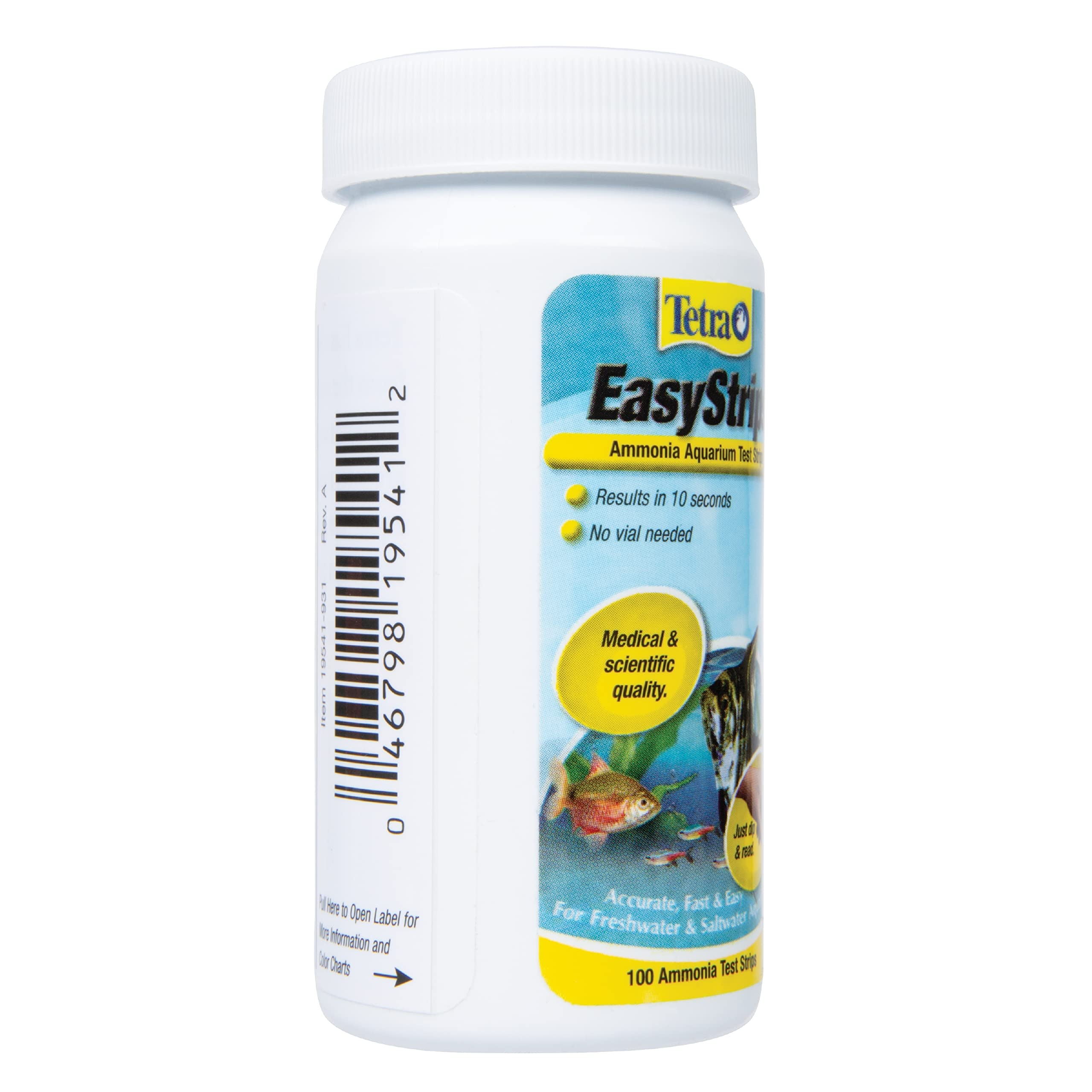 Tetra EasyStrips app integration screen with care recommendations