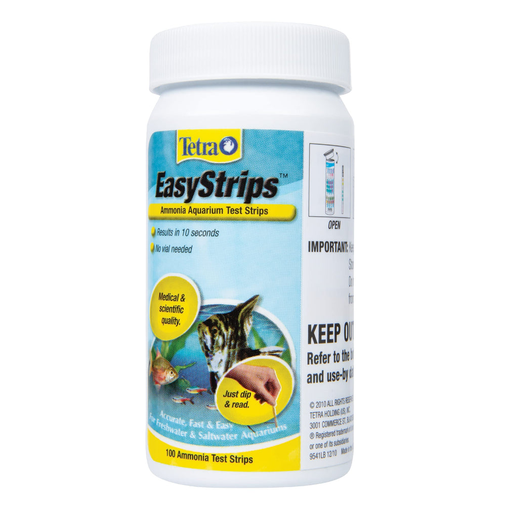 Tetra EasyStrips new aquarium setup scene showing initial testing