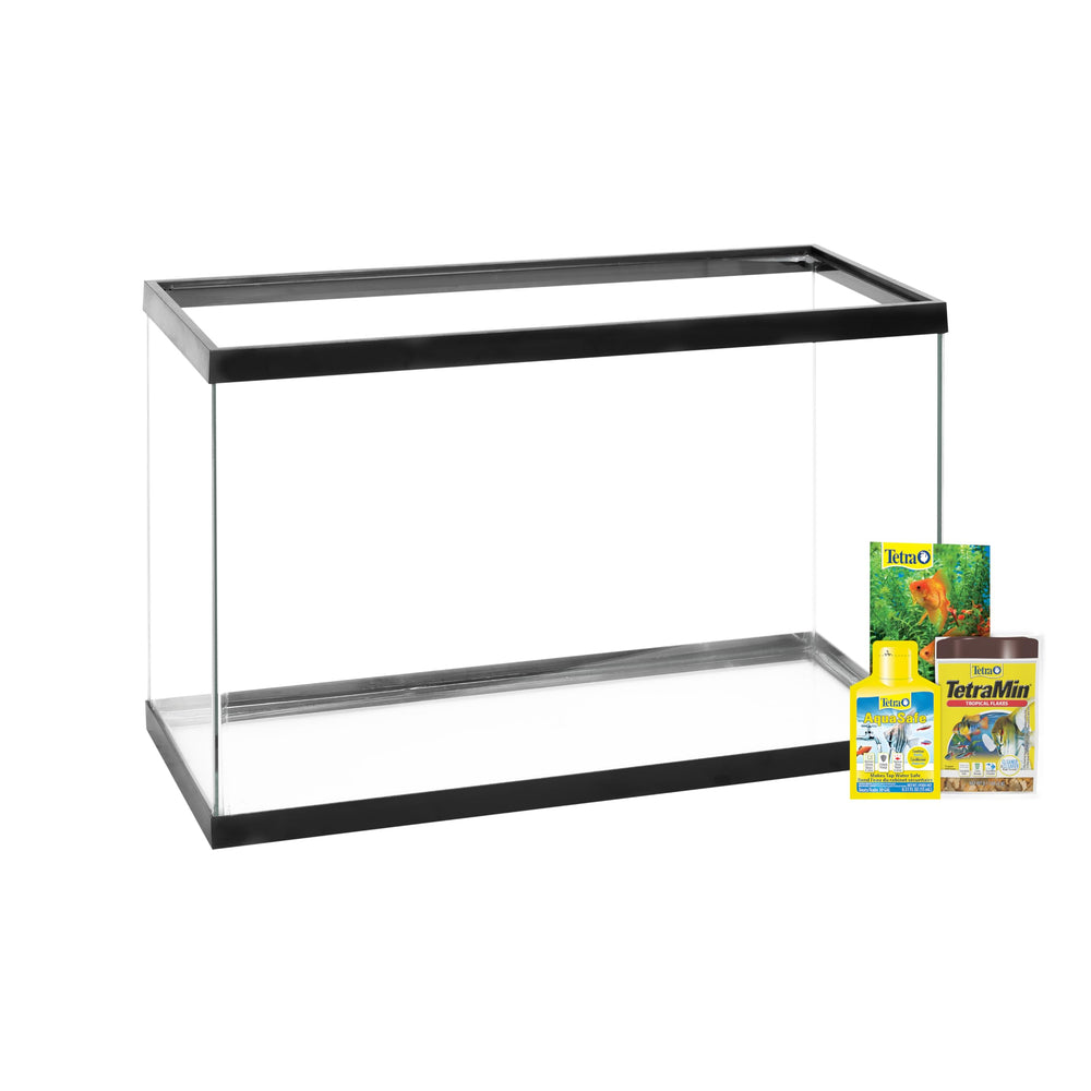 Tetra Glass Aquarium 29-gallon close-up of glass emphasizing clarity and durability