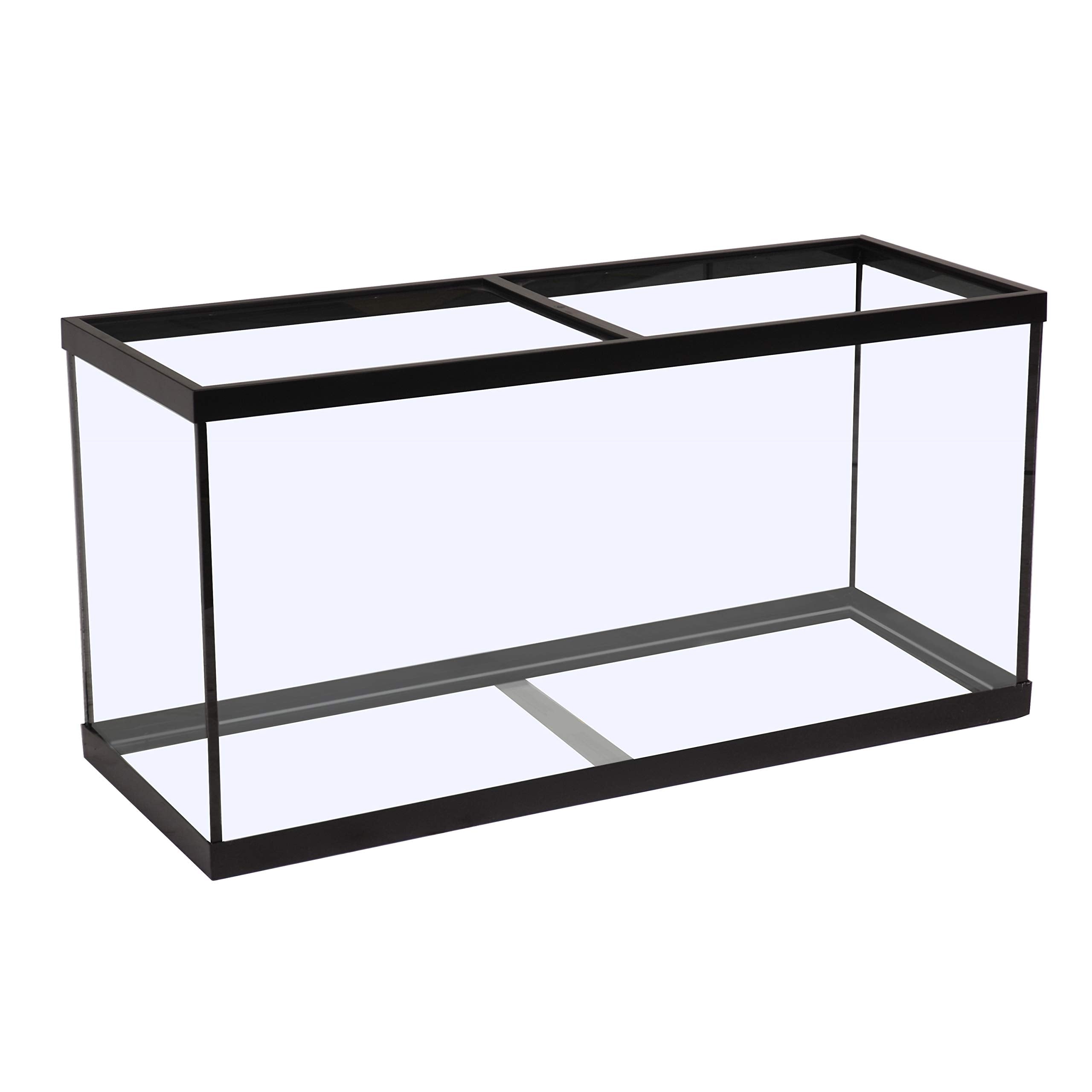 Tetra glass aquarium 55-gallon front view highlighting generous space for fish.