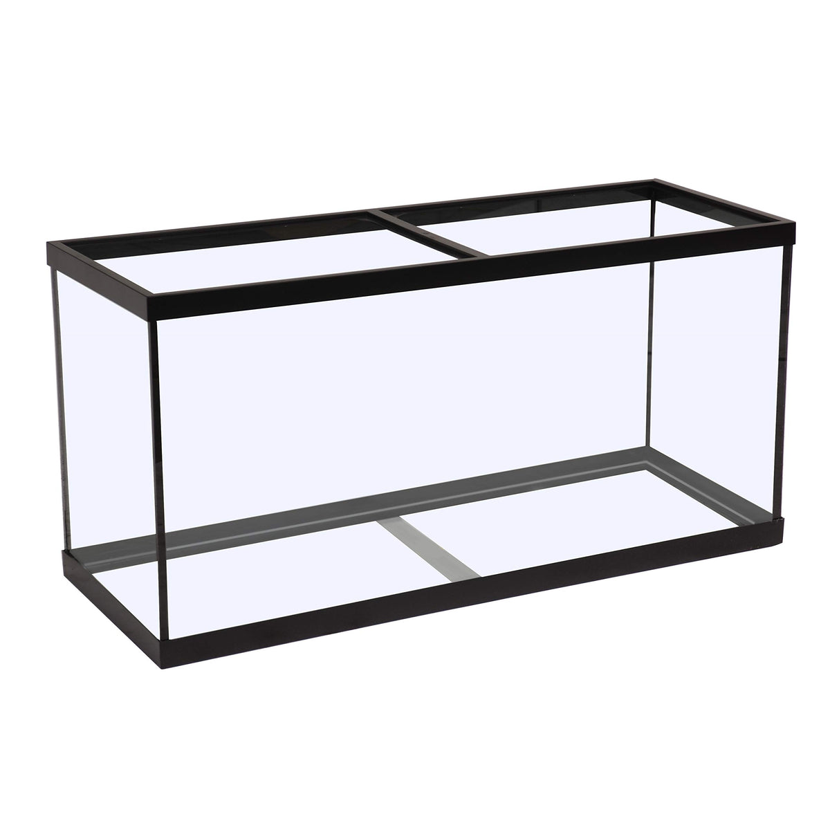 Tetra glass aquarium 55-gallon front view highlighting generous space for fish.