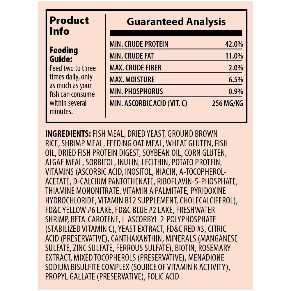 Tetra Goldfish Flakes digestible formulation promotes easier feeding and less waste.