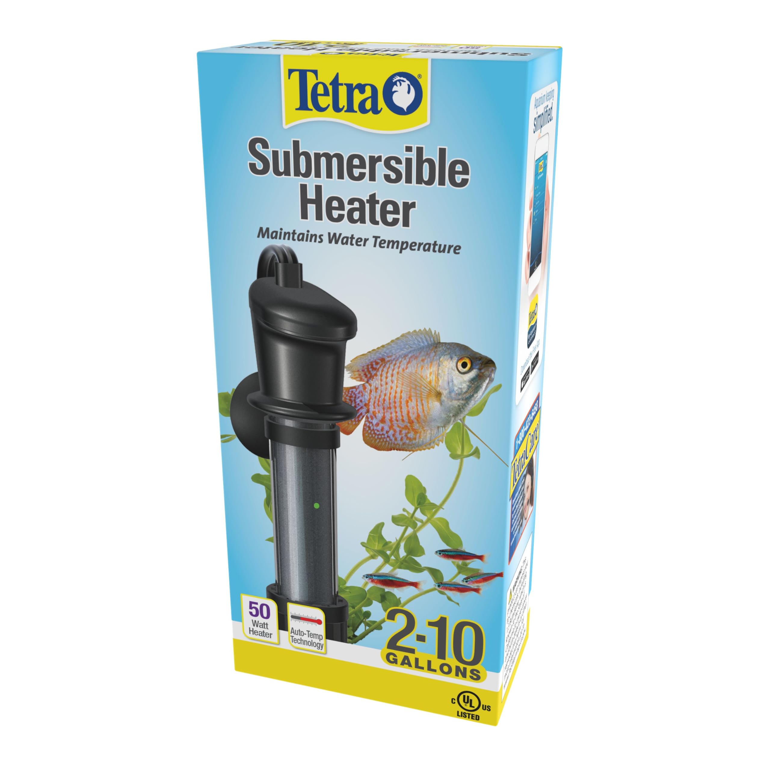 Designed for 2–10 gallon tanks with 50W HT10.