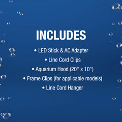 Tetra LED Hood 20x10 side profile highlights low-profile design for neat tanks.