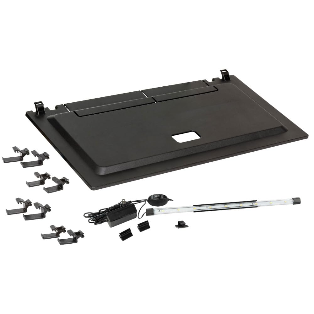 Tetra LED Hood 24x12 aquarium cover with a sleek low profile and integrated lighting