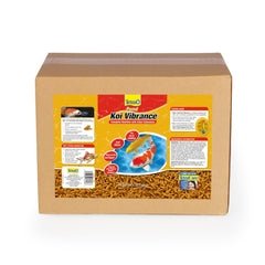 TetraPond Koi Vibrance soft sticks on packaging for quick feeding prep