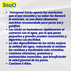 Tetra Pond Sticks promote clearer water through easy digestion.