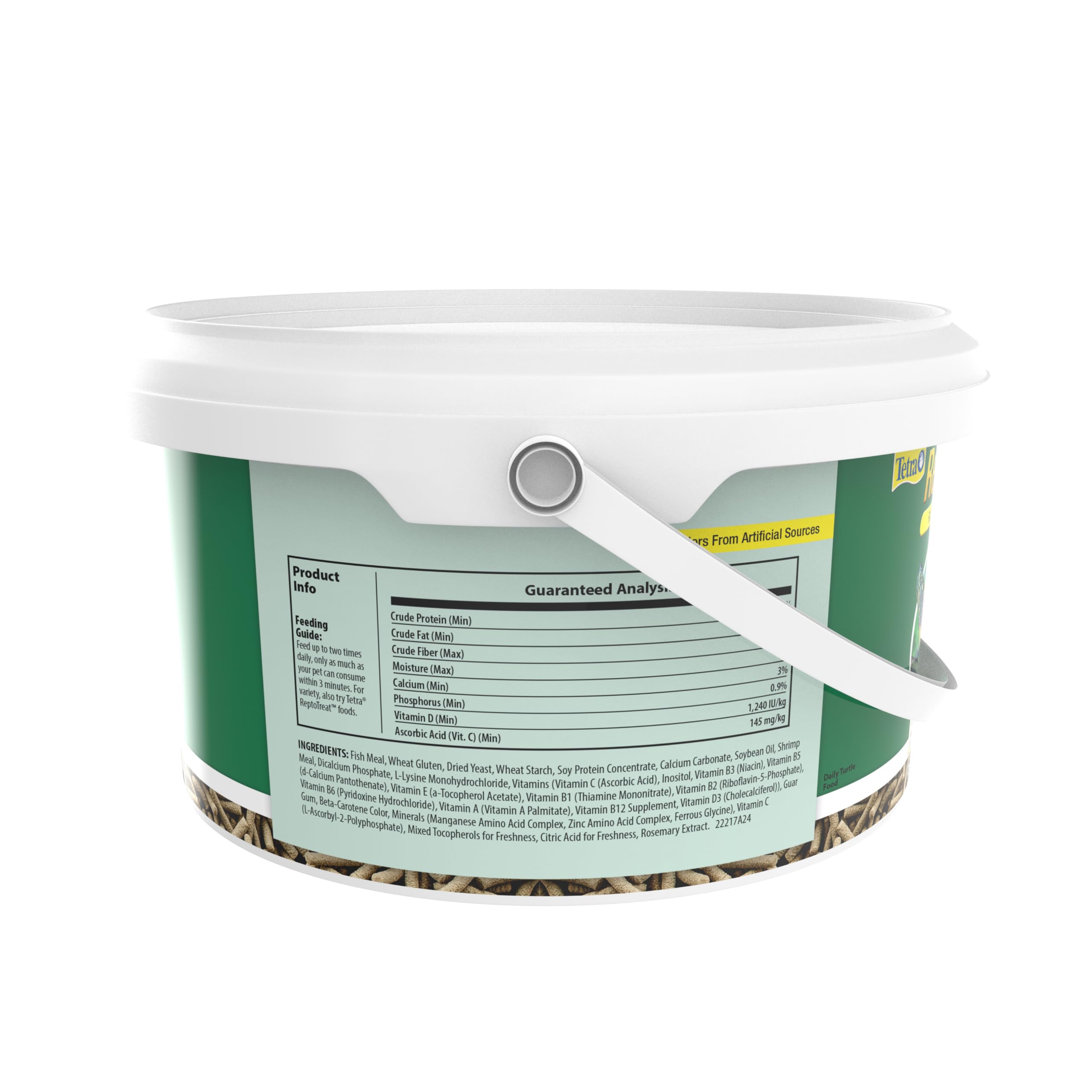 Quality ingredient seal with ReptoMin brand.
