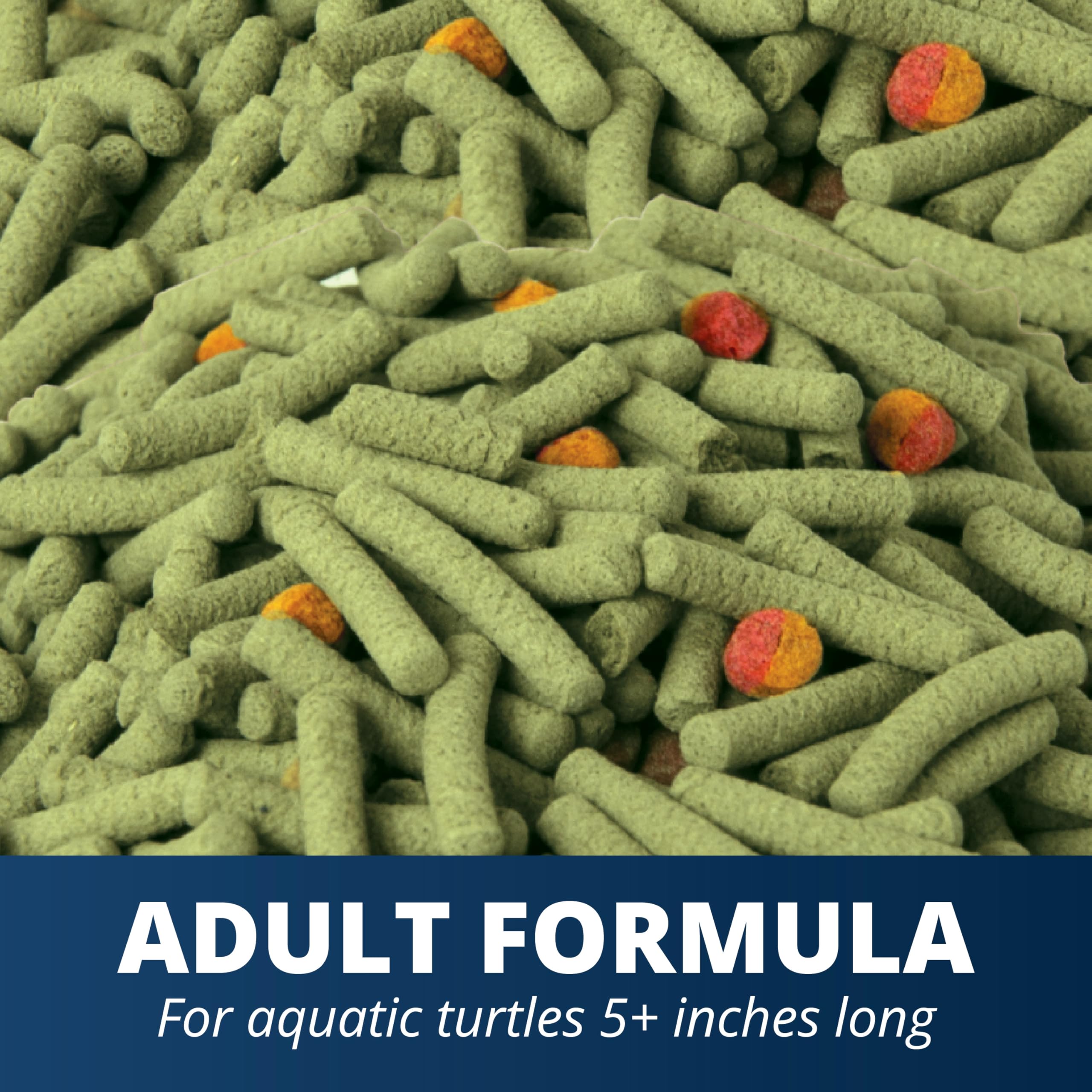 Tetra ReptoMin Pro Sticks floating food shown in turtle tank