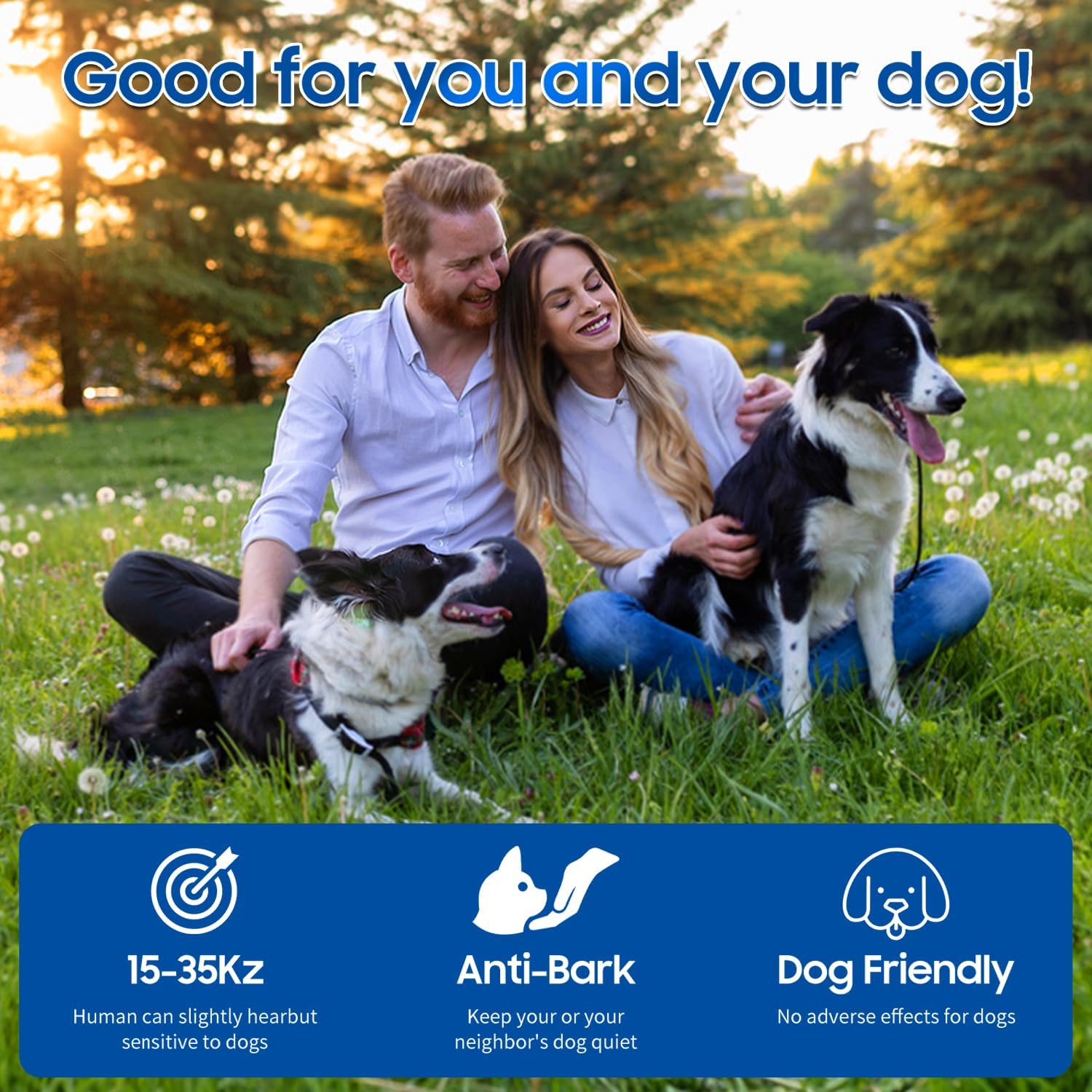 Tetra Ultrasonic Bark Deterrent in outdoor use for yard training