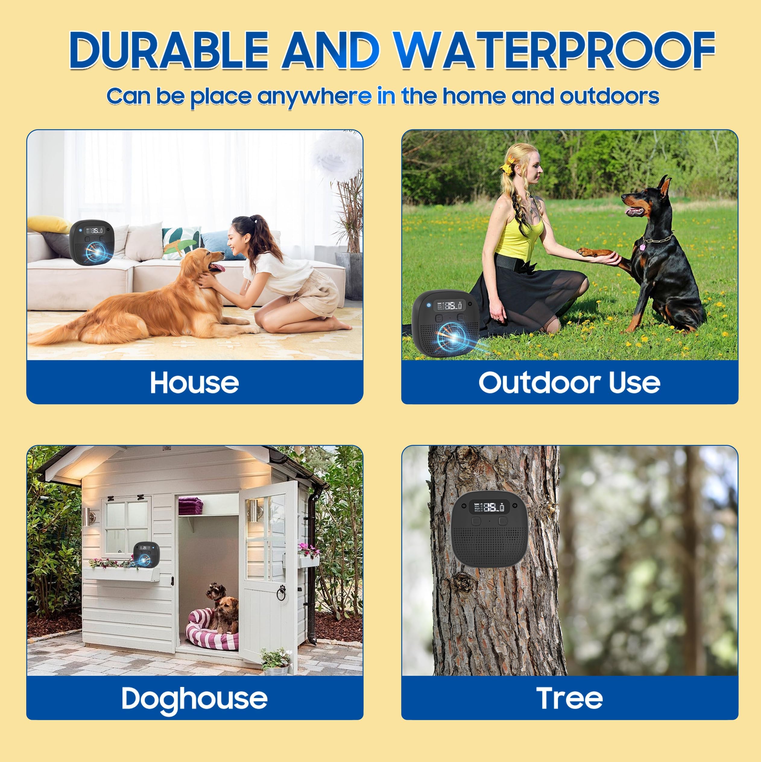 Tetra Ultrasonic Bark Deterrent weatherproof unit suitable for rain