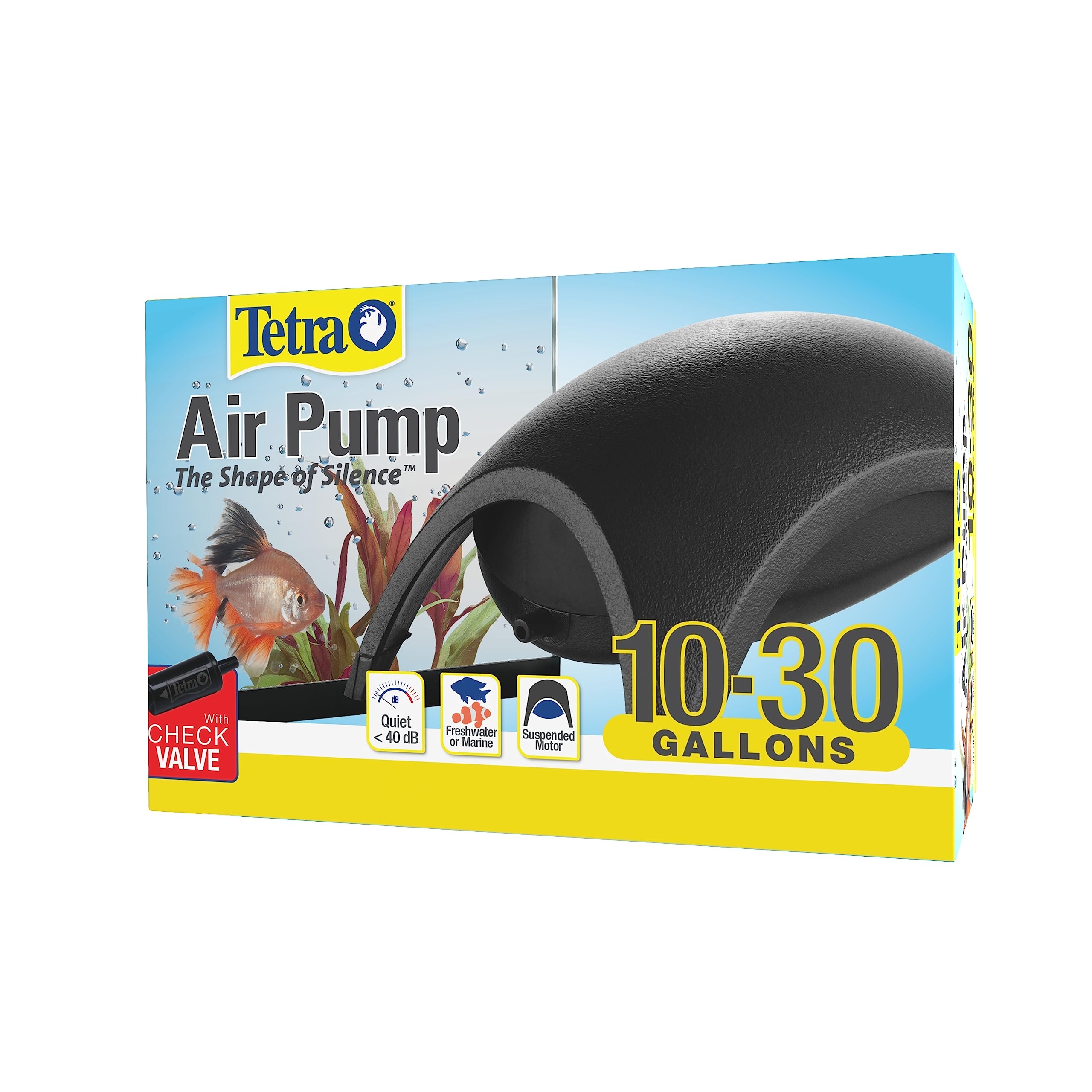 Tetra Whisper Air Pump for aquarium setup with quiet operation and reliable airflow