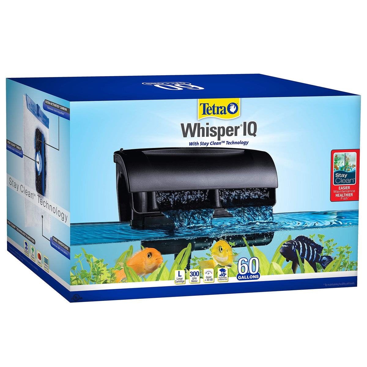 Tetra Whisper IQ Power Filter in use, showcasing quiet operation for a peaceful aquarium.