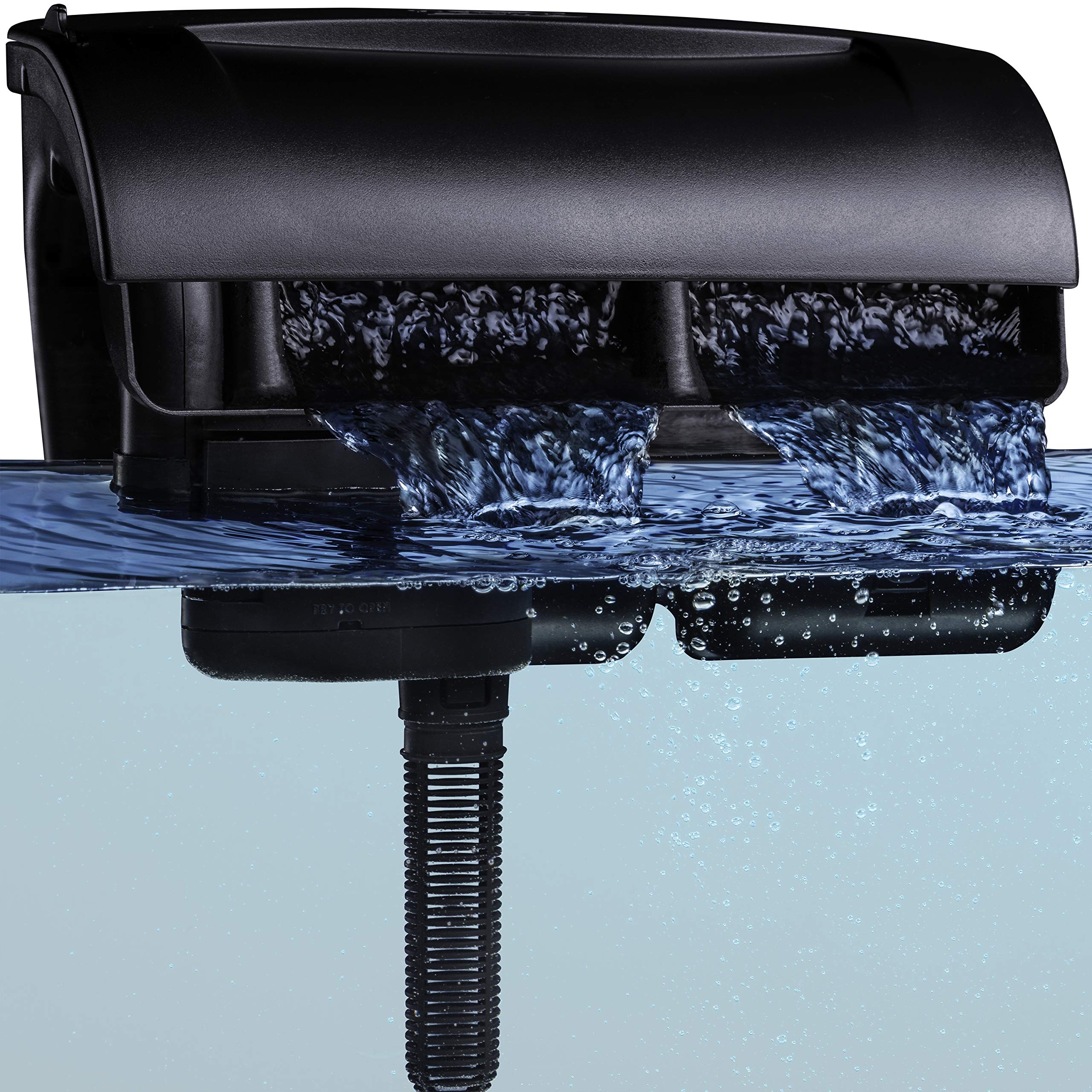 Tetra Whisper IQ Power Filter with self-priming design for easy setup in tanks.
