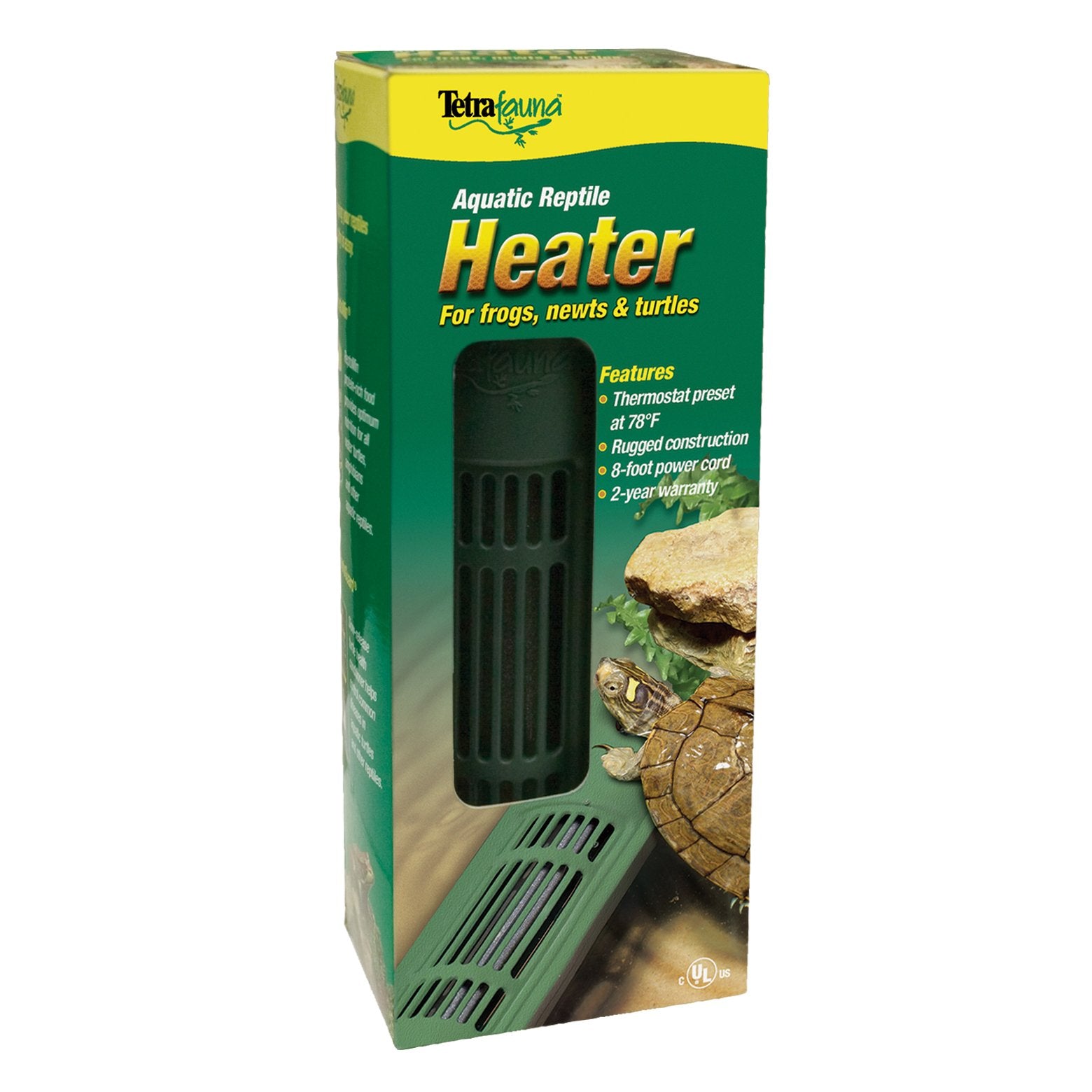 TetraFauna heater thermostat maintains stable warmth for amphibians.