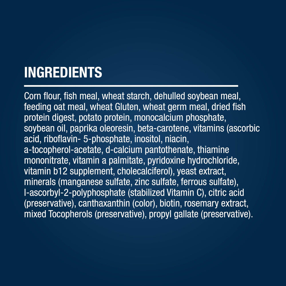 Clear-water effect from highly digestible formula reduces waste.