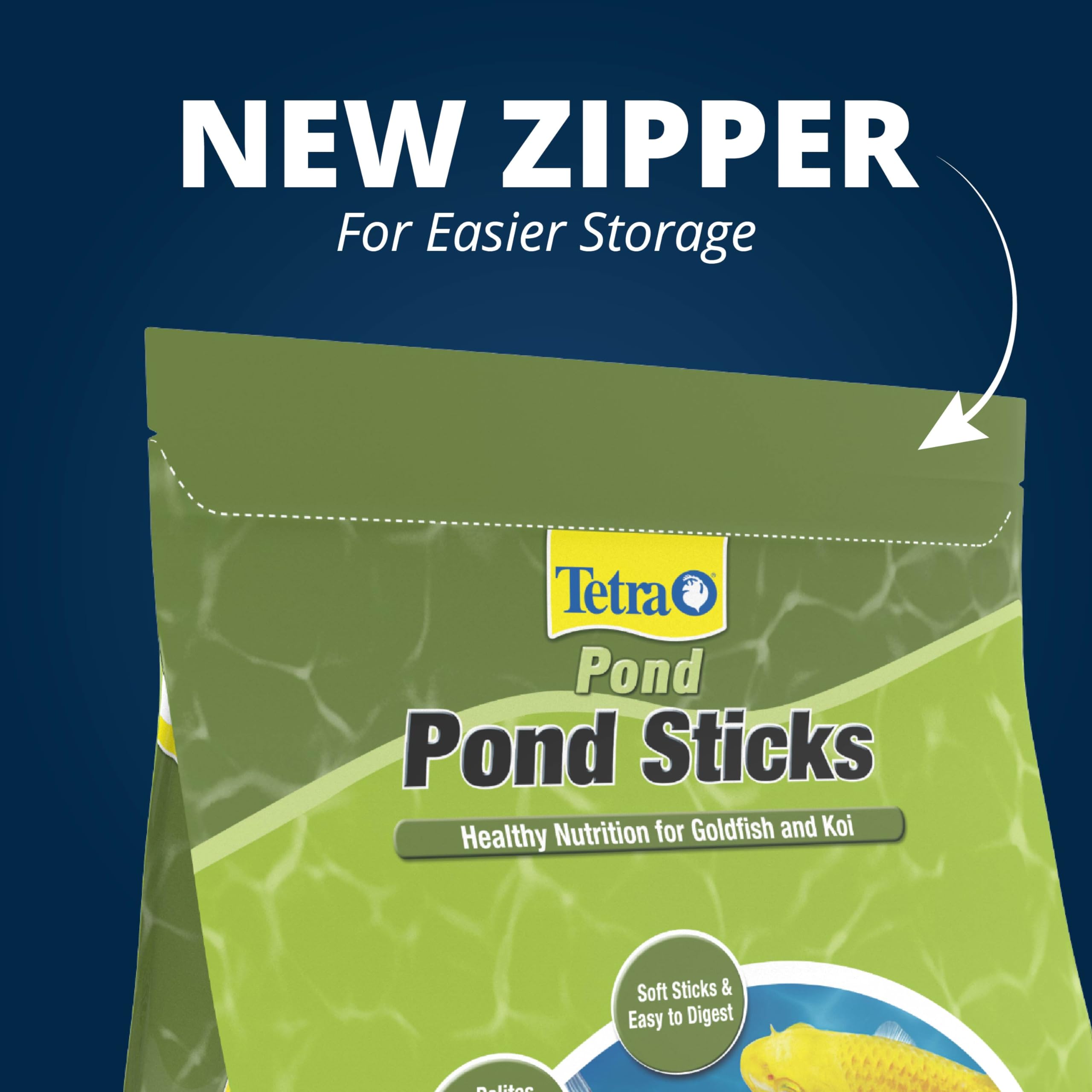 TetraPond Pond Sticks for koi provide balanced nutrition for pond carp.