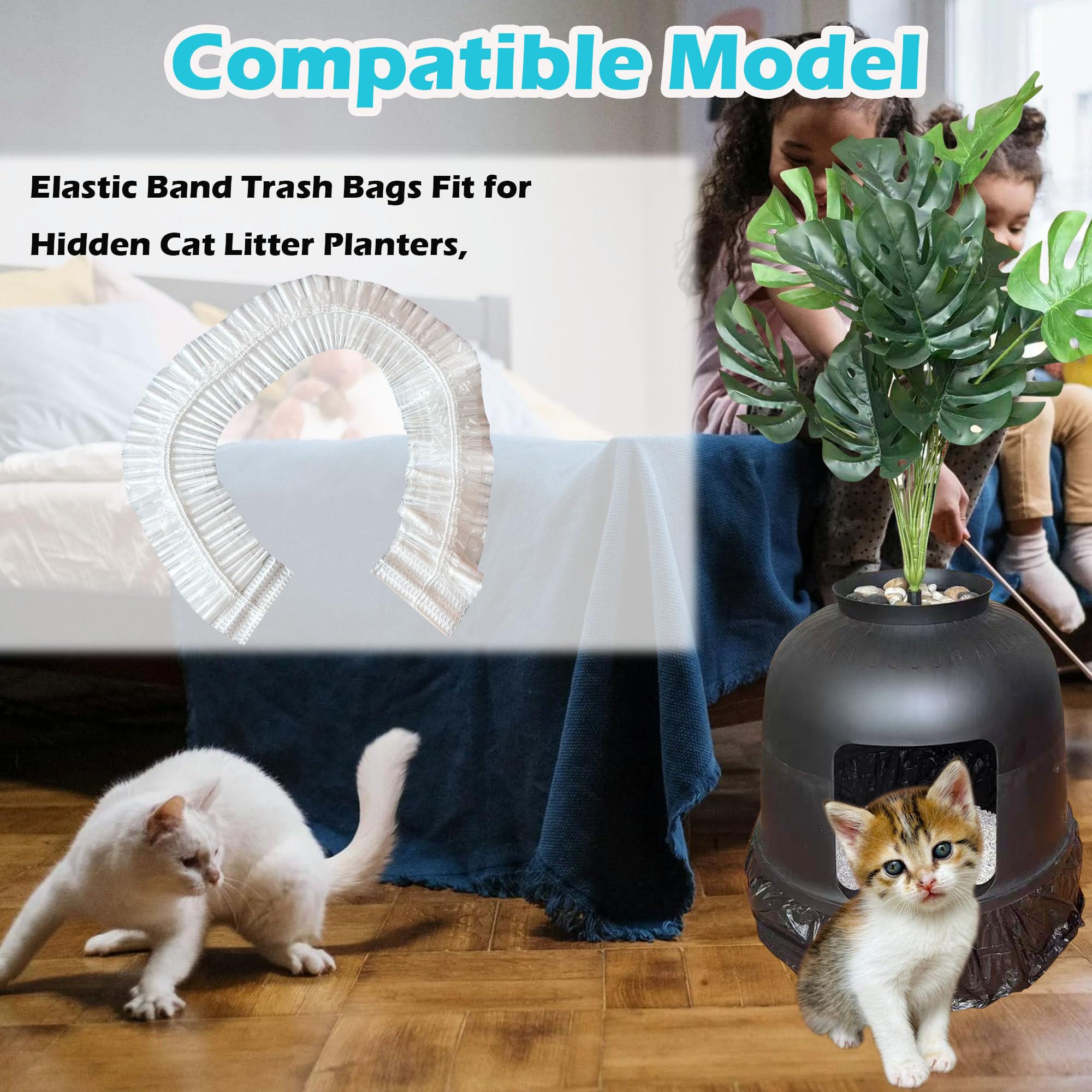 TeurWone hooded litter box liner securely fits to prevent leaks