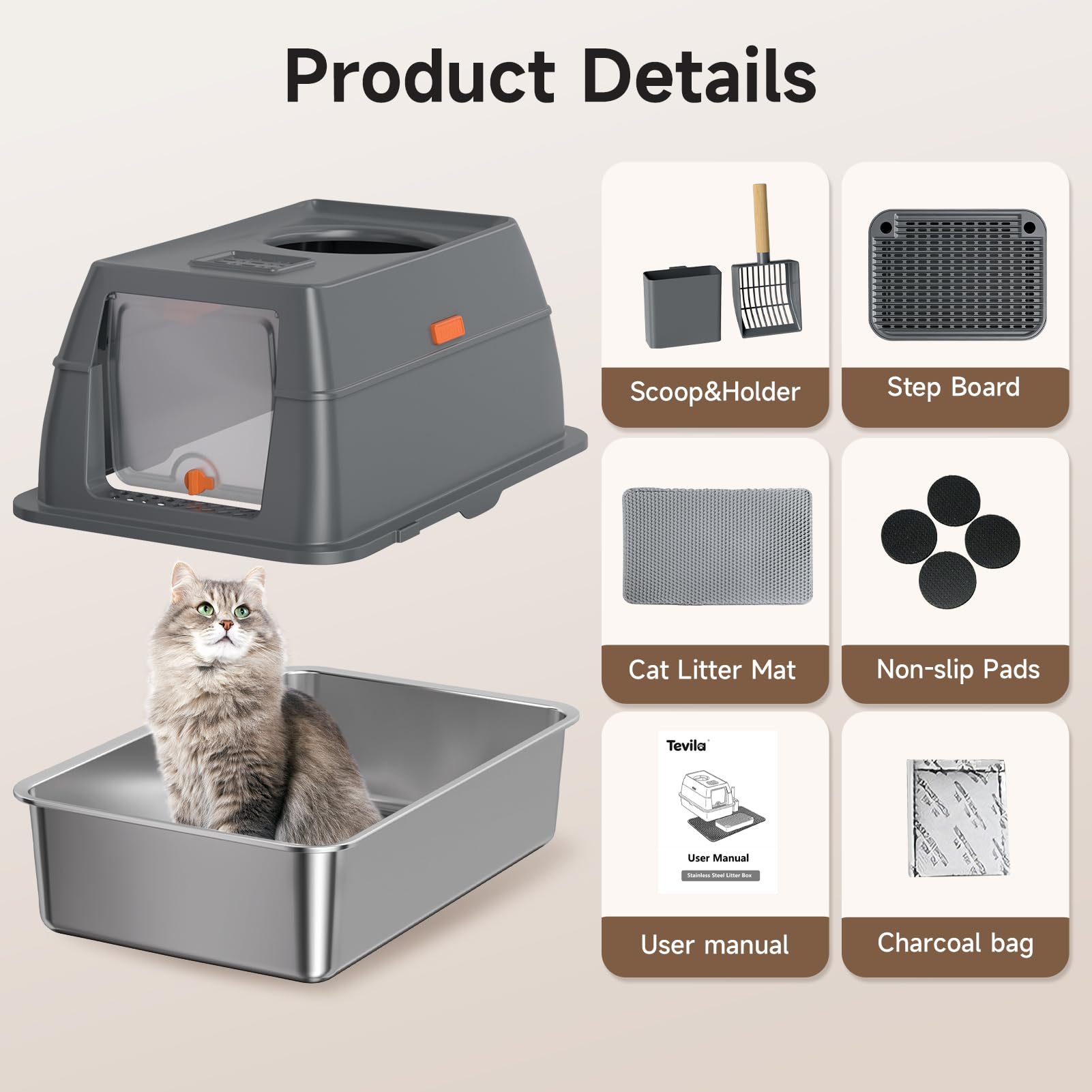 Tevila easy-clean surface resists residue and simplifies weekly maintenance.