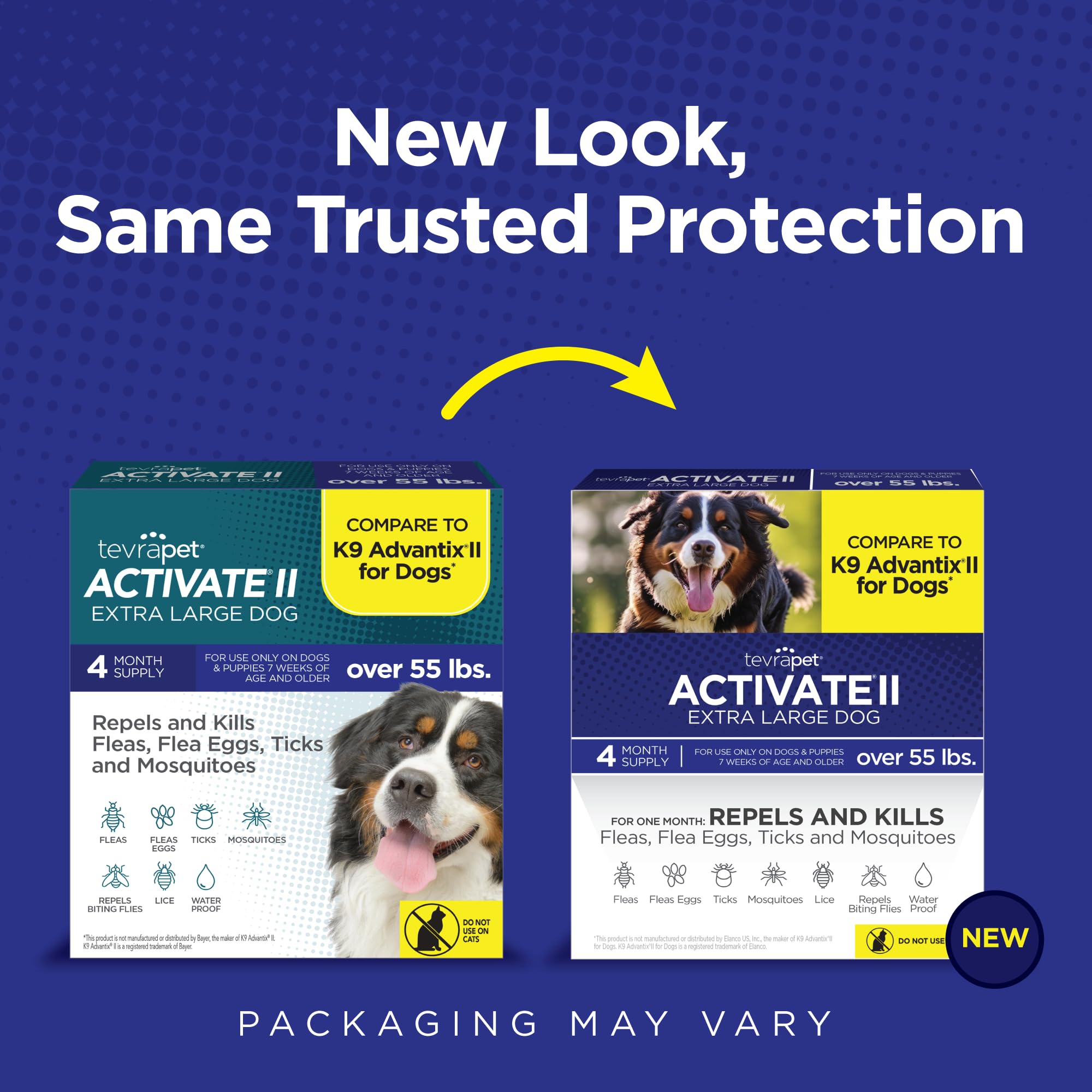 TevraPet Activate II large-dog protection for 55+ lbs pets