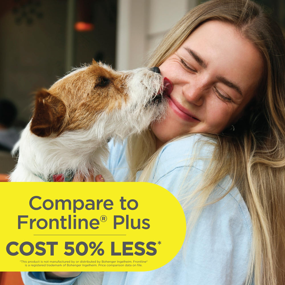 label notes flea, tick, egg, and larva coverage within 24 hours
