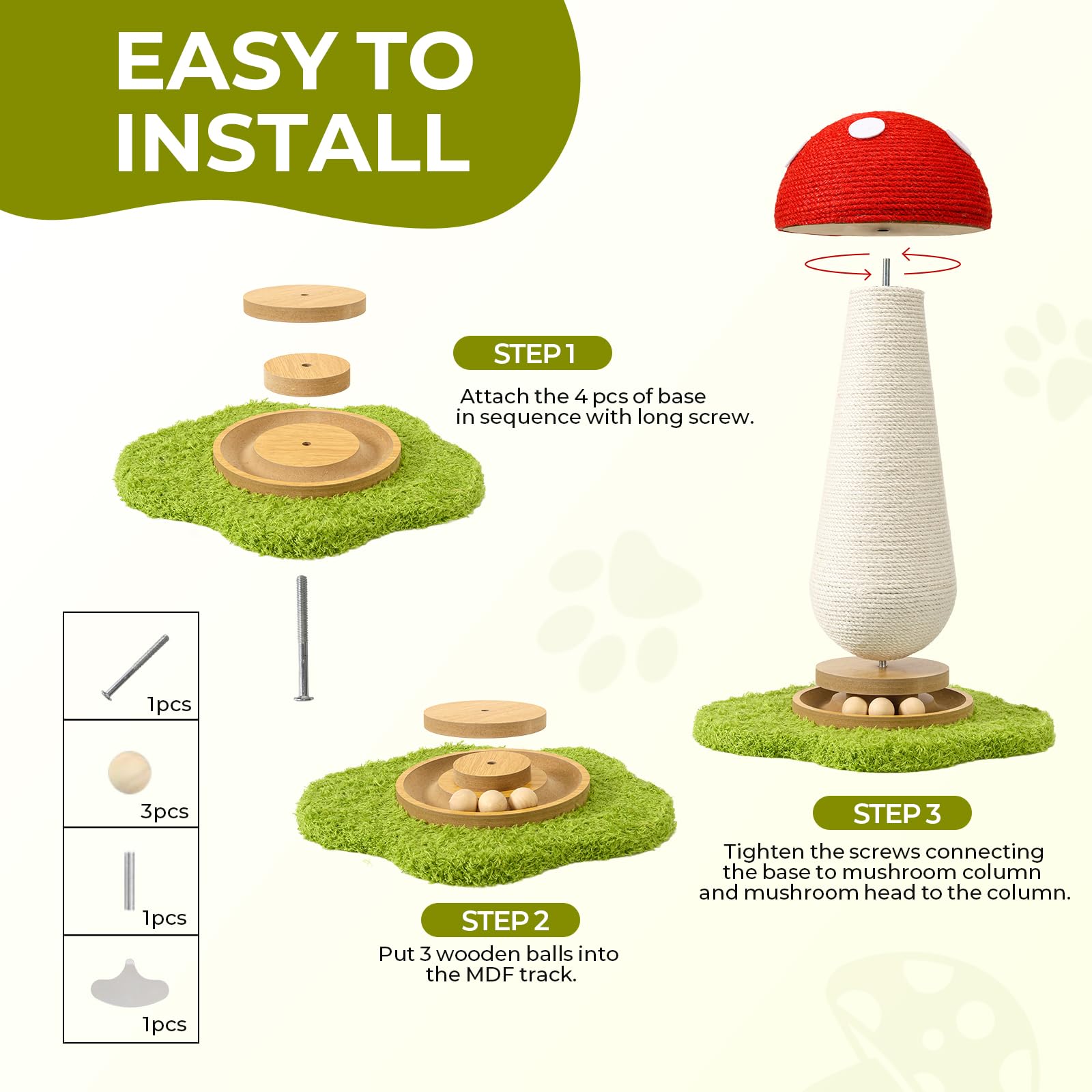TEWIWAP colorful decor cat scratcher adds style and fun.