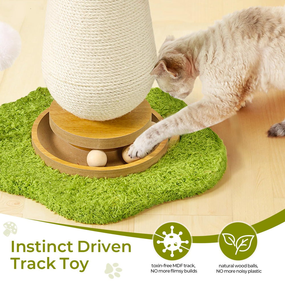 TEWIWAP stable base keeps the post steady during energetic play.