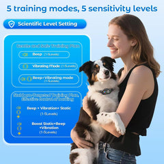 TEWOOUBH bark collar with 5 training modes for versatile training