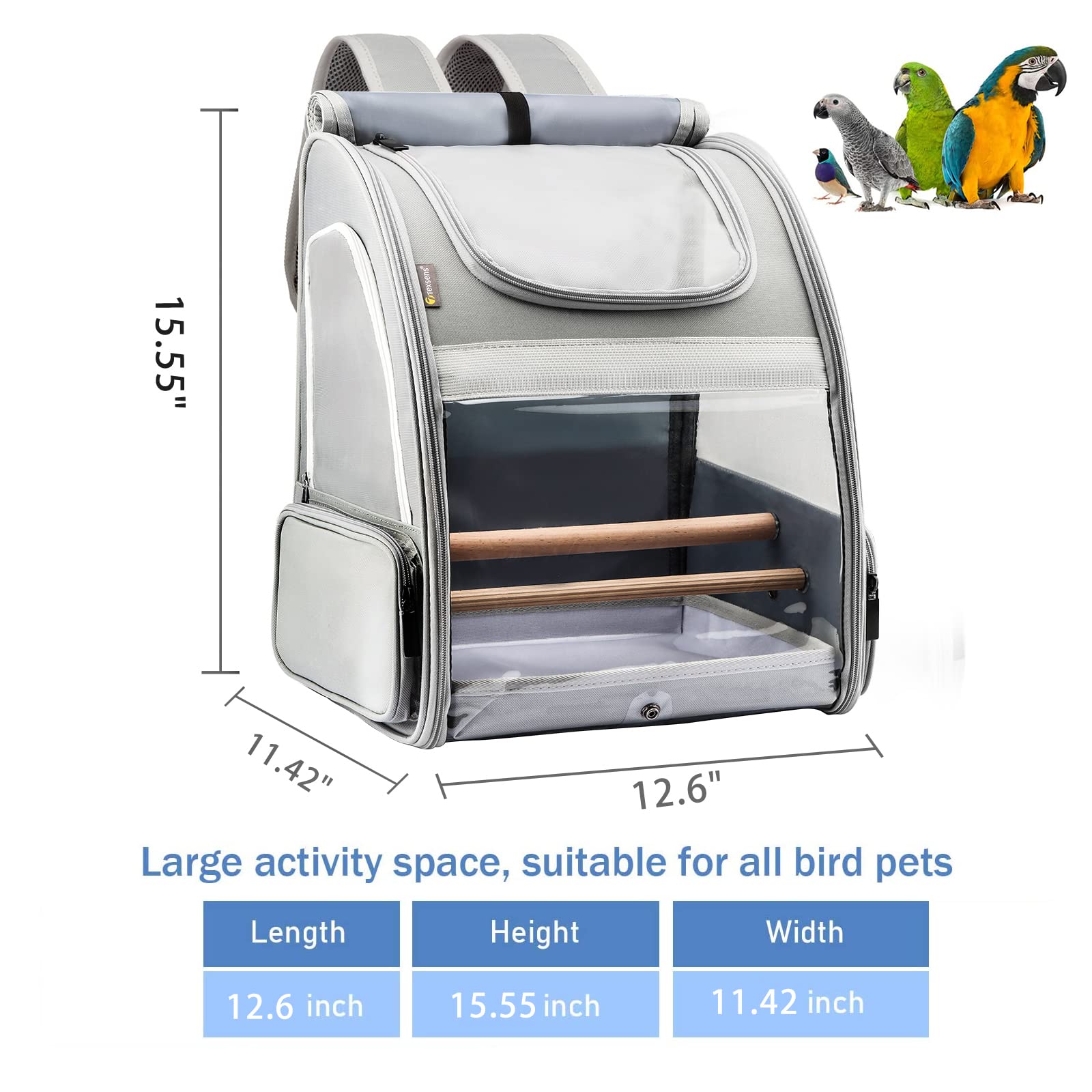 Texsens carrier ventilation mesh on sides improves airflow during outdoor trips.