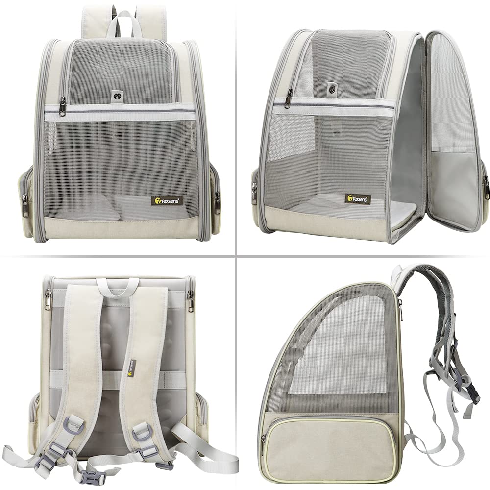 Texsens backpack carrier chest buckles prevent slipping during journeys