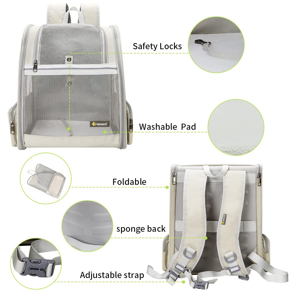 Texsens removable cosy mat inside the carrier for easy cleaning and coziness