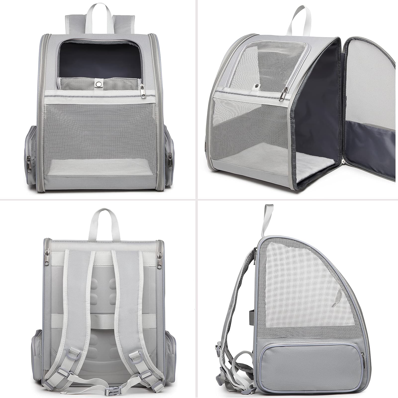 Texsens chest buckles reduce shoulder strain while pets move inside the carrier.
