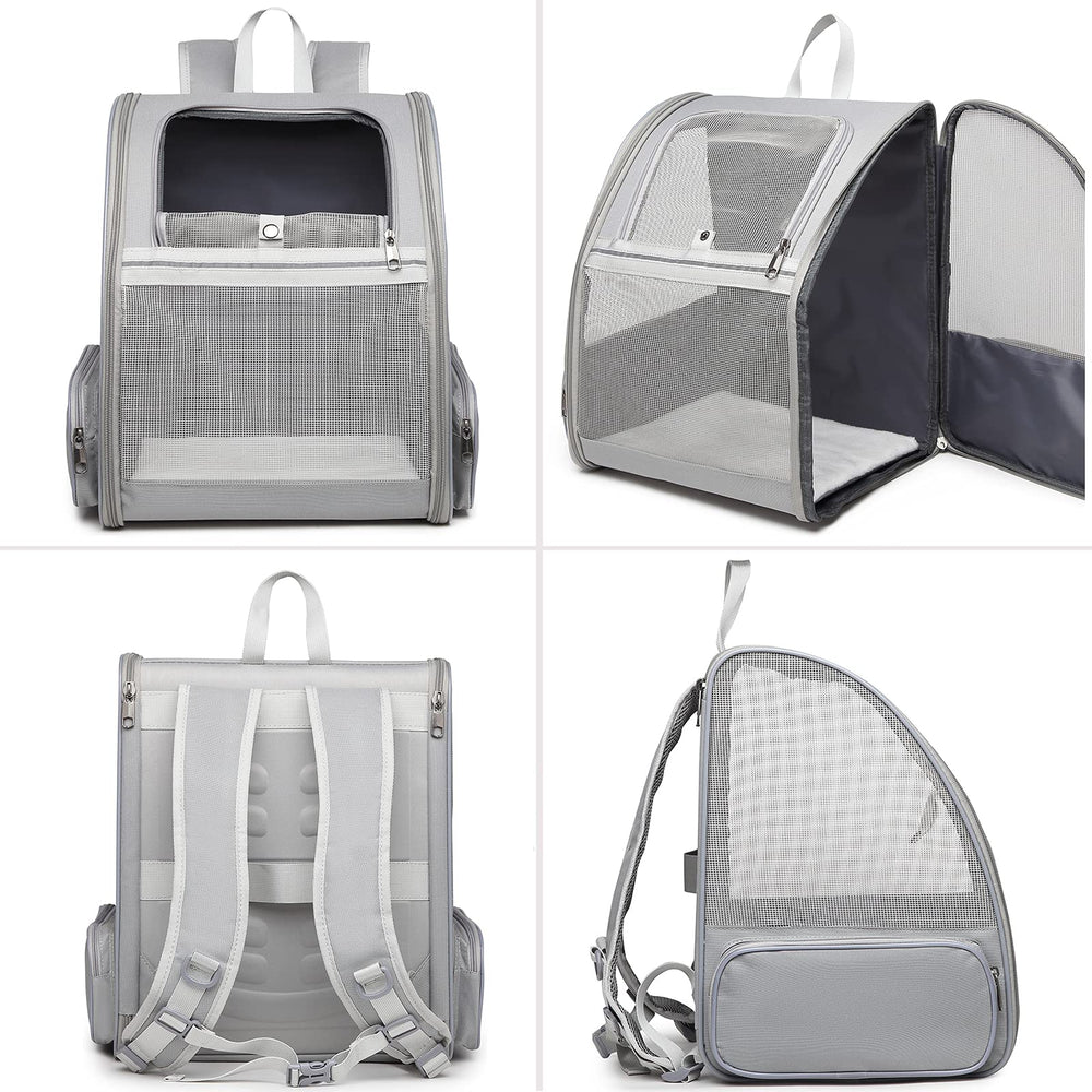 Texsens chest buckles reduce shoulder strain while pets move inside the carrier.