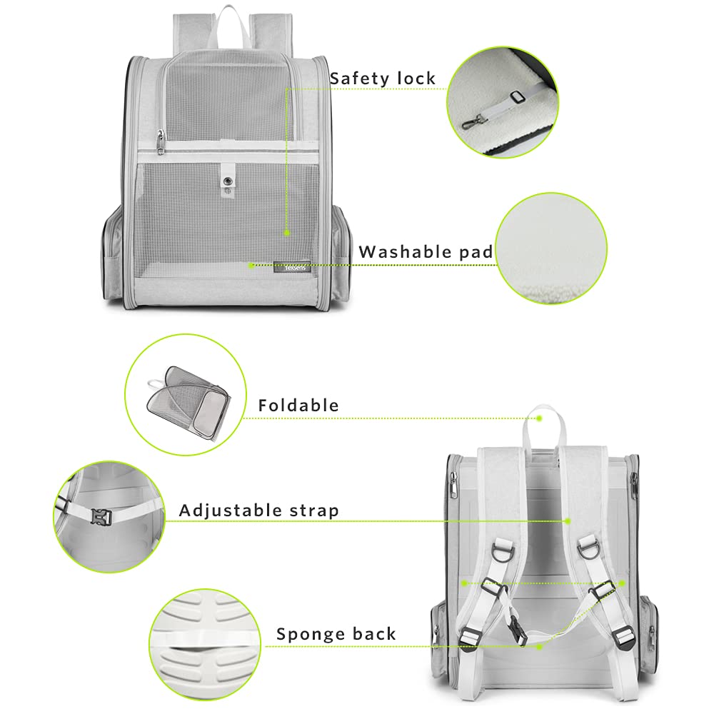 Texsens removable cosy mat offers quick cleaning and pet comfort inside the carrier.