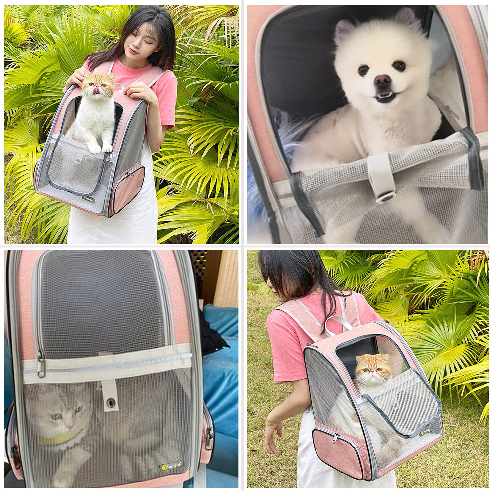 Texsens Traveler Bubble Backpack durable exterior resists scratches for long use.