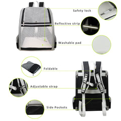 Texsens Traveler Bubble Backpack removable mat provides quick cleaning and comfort.