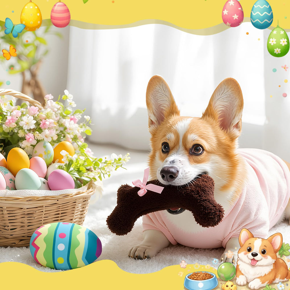 Teyva Daily soft plush dog toy offers gentle chewing and cozy snuggle.