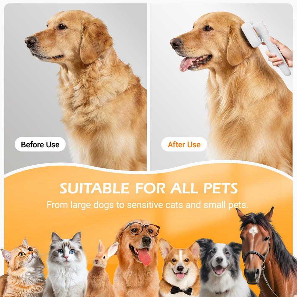 Tezkoles 3-in-1 Pet Steam Brush waterproof design for versatile use