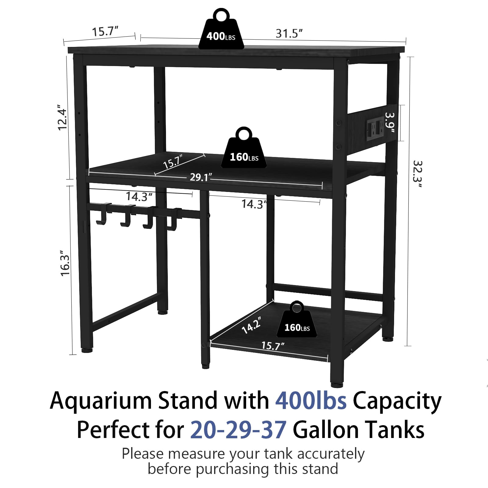 TFK stand in living room shows sleek black finish and easy setup