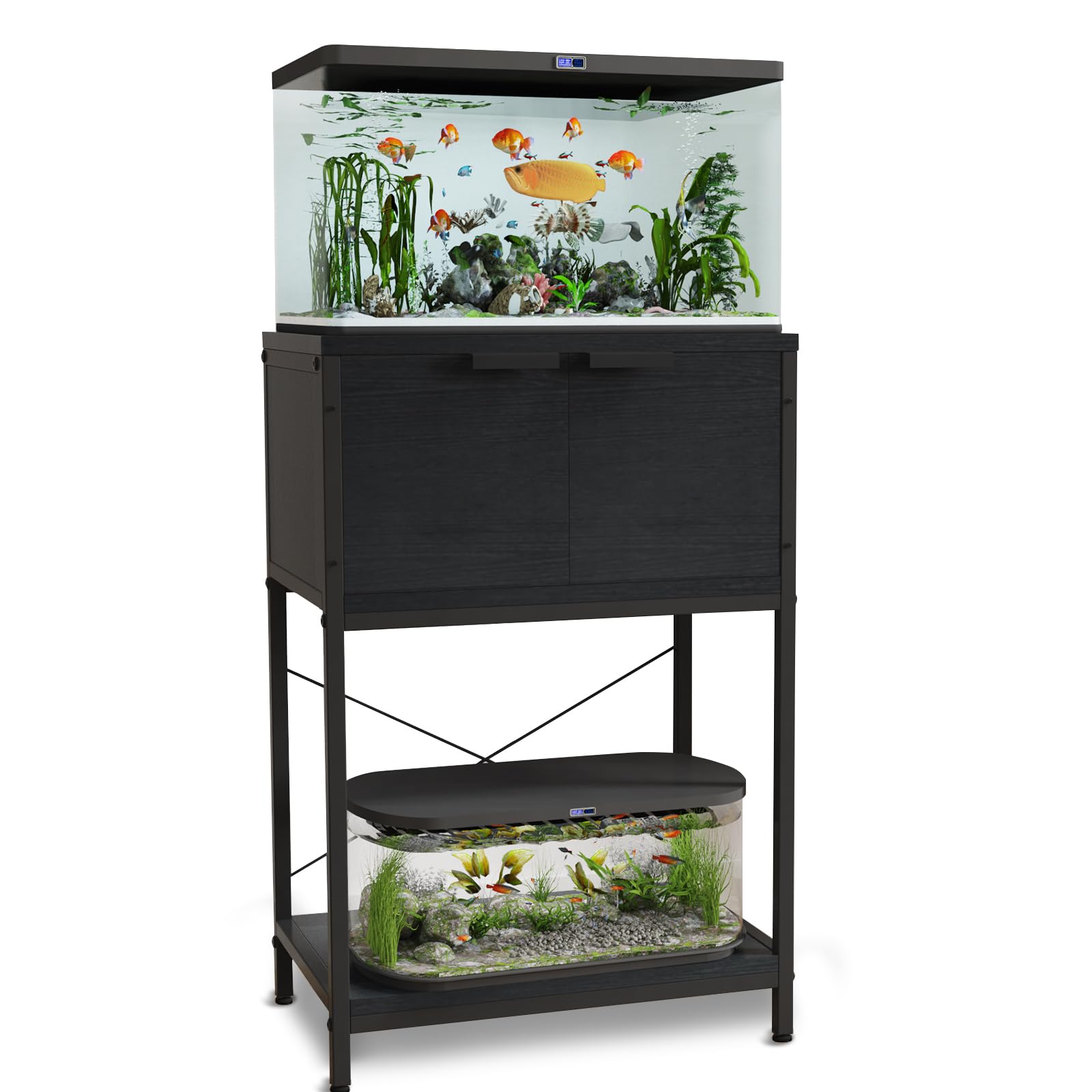 TFK stand top holds a 20-29 gallon aquarium for a stylish focal point